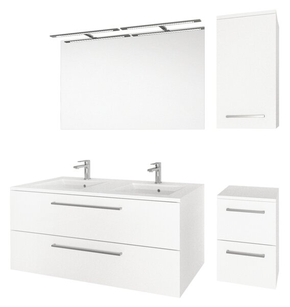 Mereo Mereo, dulap de baie superior Bino, 63 cm, dreapta, alb, alb/stejar, MER-CN666