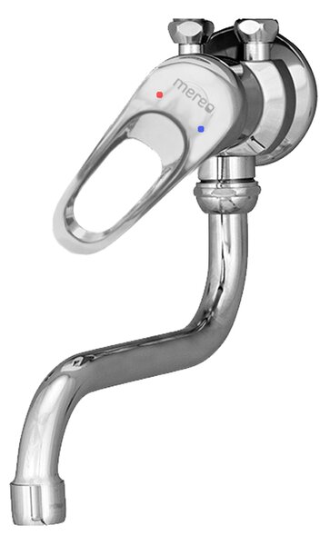 Mereo Mereo, baterie pentru chiuvetă montată pe perete cu braț de 3/4", crom, MER-CBE301020M