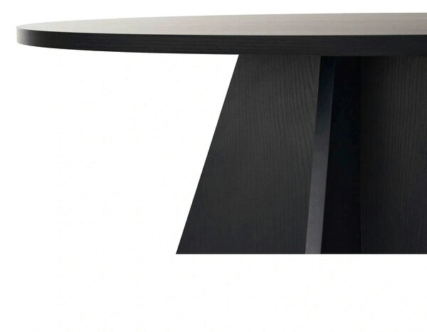 Masa VIRELLA, negru, PAL, 120x120x75 cm
