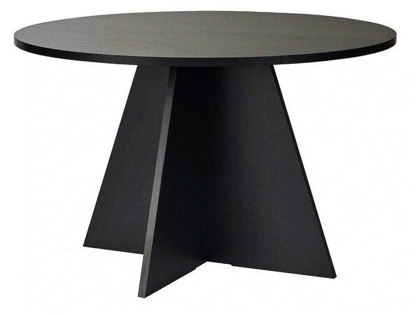 Masa VIRELLA, negru, PAL, 120x120x75 cm