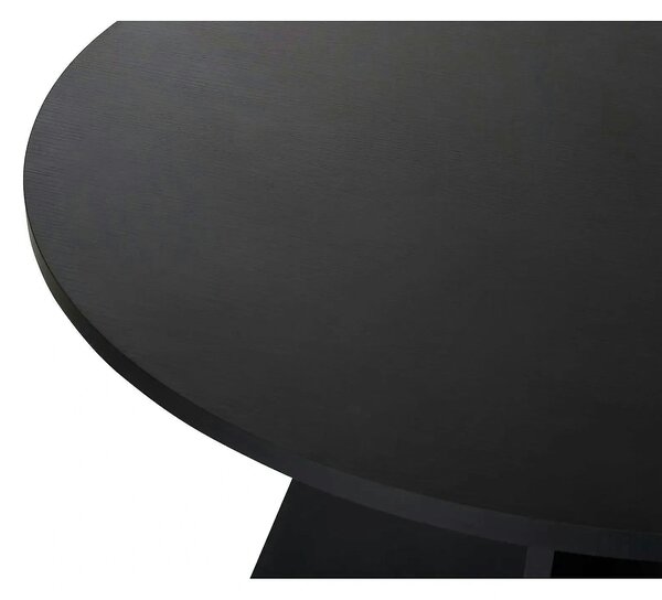 Masa VIRELLA, negru, PAL, 120x120x75 cm