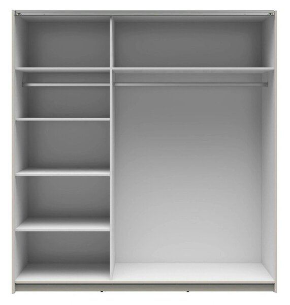 Dulap TETRIX, casmir, PAL, cu 2 usi si oglinda, 183x60x196 cm