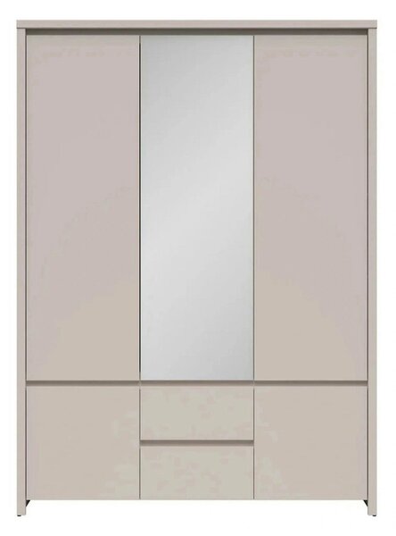 Dulap KASPIAN, casmir, PAL, cu 5 usi si 2 sertare, 154x56x211 cm