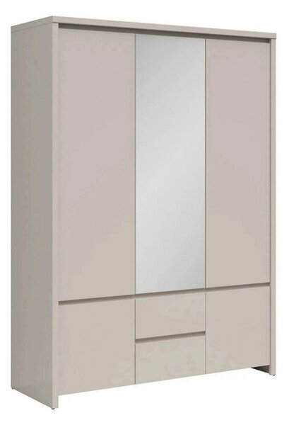 Dulap KASPIAN, casmir, PAL, cu 5 usi si 2 sertare, 154x56x211 cm