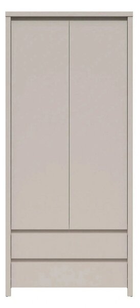 Dulap KASPIAN, casmir, PAL, cu 2 usi si 2 sertare, 90x56x201 cm