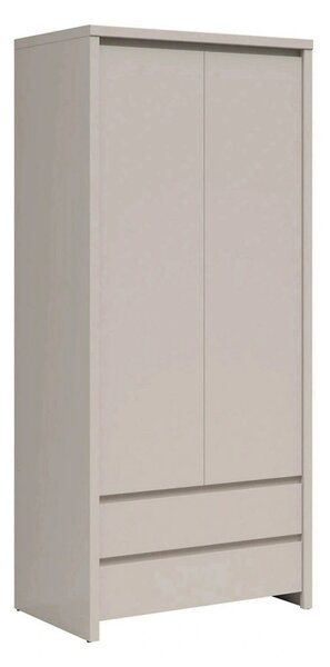 Dulap KASPIAN, casmir, PAL, cu 2 usi si 2 sertare, 90x56x201 cm