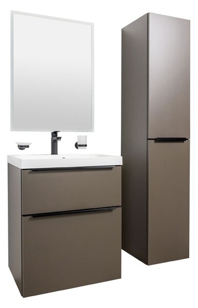 Mereo Mereo, Mailo, dulap baie 81 cm, mâner negru, MER-CN561SB