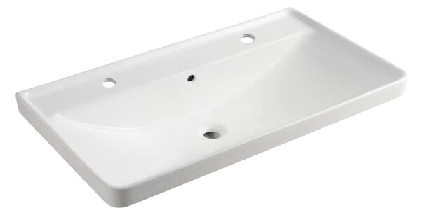 Mereo Mereo, Siena, dulap baie cu chiuveta ceramica 101 cm, pentru 2 baterii, MER-CN4122