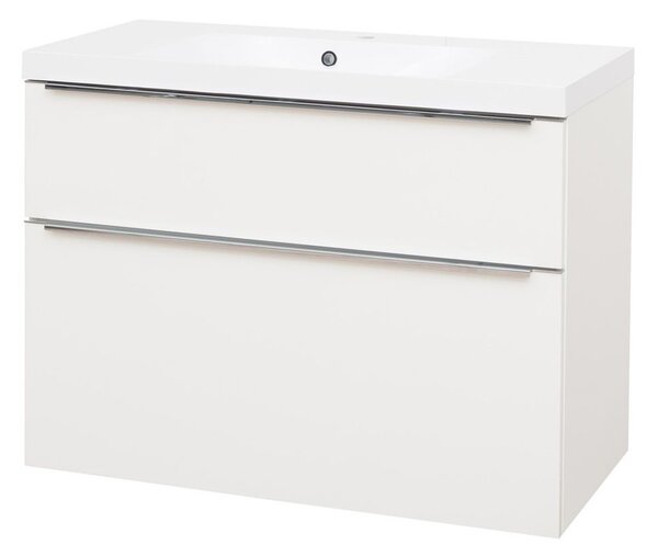 Mereo Mereo, Mailo, dulap de baie din marmură turnată 101 cm, mâner cromat, MER-CN512M