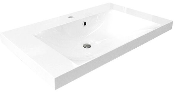 Mereo Mereo, Lavoar pentru mobila, 101x46x17 cm, marmura turnata, alb, MER-UCM10146