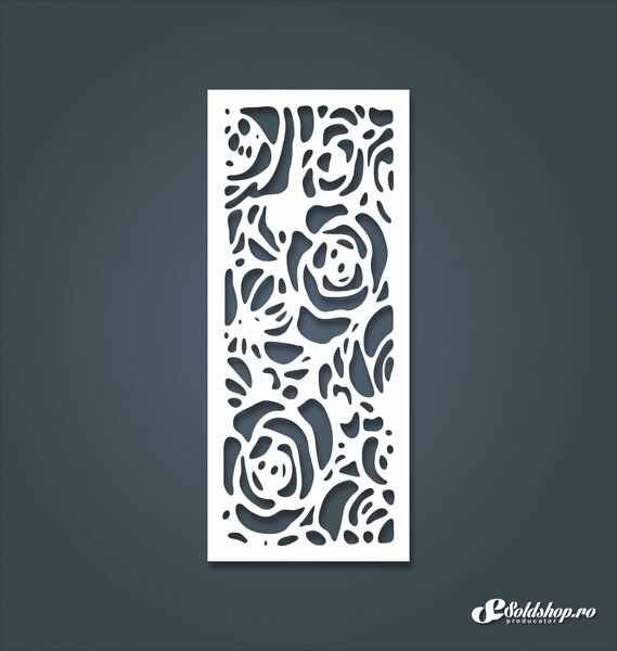 Panou decorativ traforat Trandafir