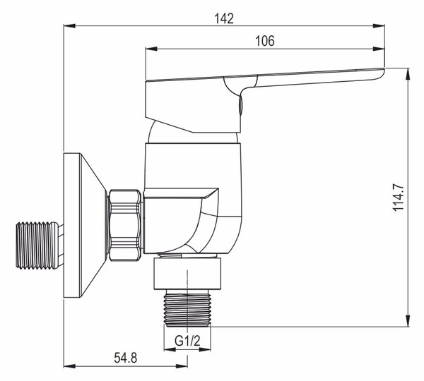 Mereo Mereo, Baterie de duș de perete 100mm, cu duș. set, set complet, MER-CB610AZL