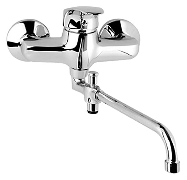 Mereo Mereo, Baterie de perete pentru apartament. miez, Sonata, fara accesorii pr. 18 mm - 330 mm, crom, MER-CB602A03N