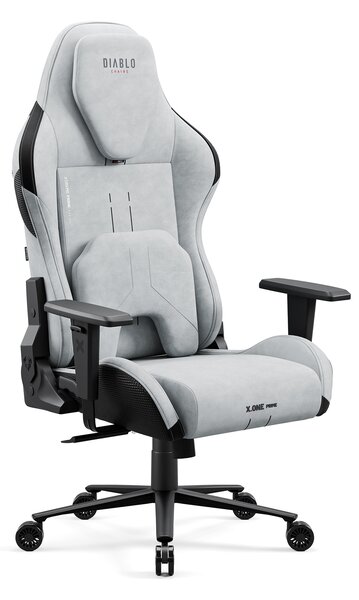 Scaun gaming gri Diablo X.One Prime, Normal Size, Nightwolf Moon