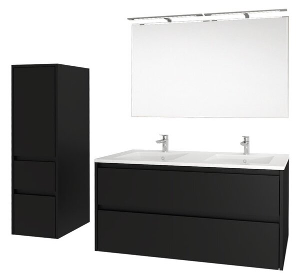 Mereo Mereo, Opto, dulap baie 81 cm, alb, stejar, alb/stejar, negru, MER-CN931S