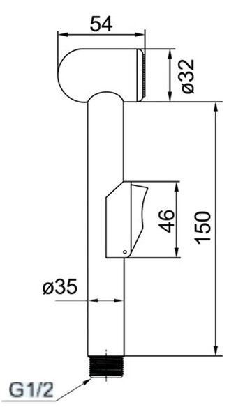 Mereo Mereo, Baterie stand Lila cu bideu dus, MER-CBEE10105