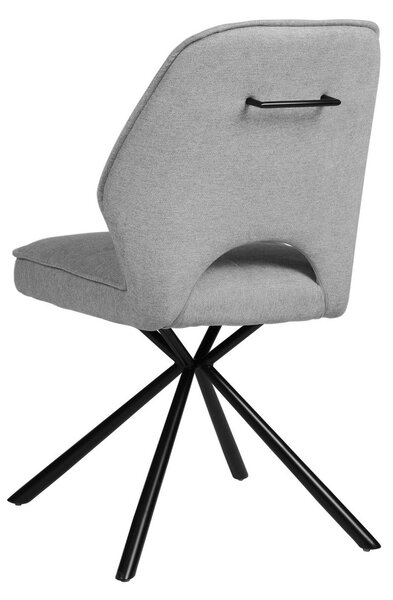 Scaun NELE structura metalica, gri, 61x61x48/86