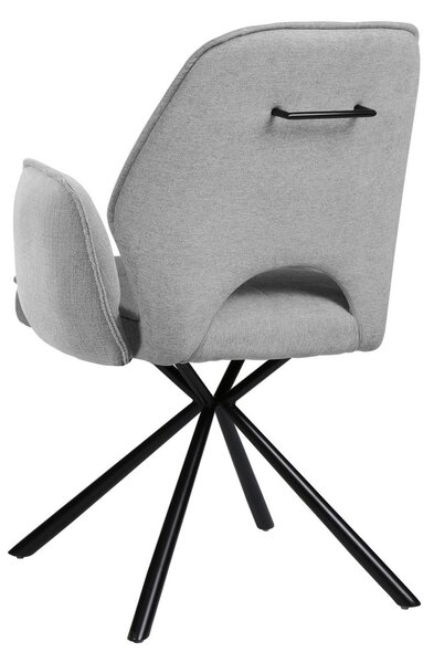 Scaun NELE structura metalica, gri, 61x61x48/86