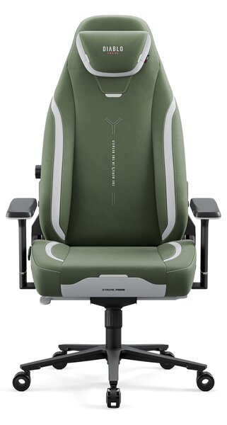 Scaun gaming verde Diablo X.Eye Prime, Normal Size, Gothic Green