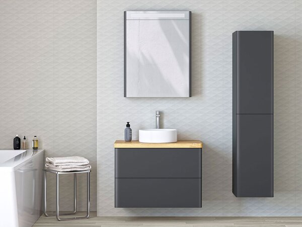 Mereo Mereo, Siena, dulap baie 155 cm înălțime, L/P, MER-CN434LP