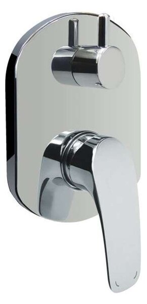 Mereo Mereo, Baterie de duș ascunsă cu comutator, Eve, Mbox, capac rotund, MER-CBV60106B