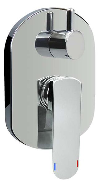 Mereo Mereo, Baterie de duș ascunsă cu comutator, Mada, Mbox, capac rotund, MER-CBQ60106MB