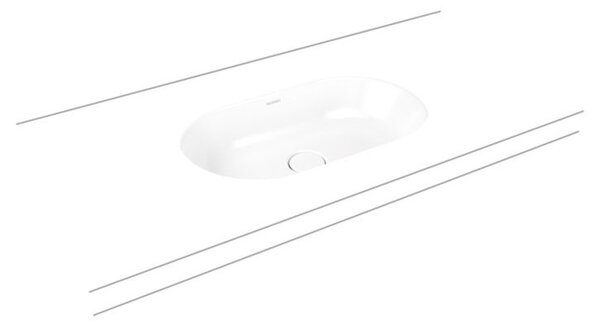 Kaldewei Centro lavoar 61x38 cm ovale sub blat alb luciu 903206003001