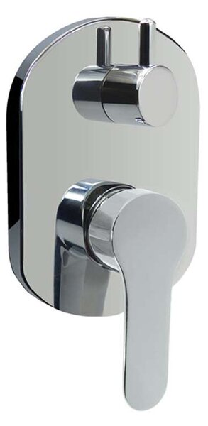 Mereo Mereo, Baterie de duș ascunsă cu comutator, Zuna, Mbox, capac, crom, MER-CB60106ZB