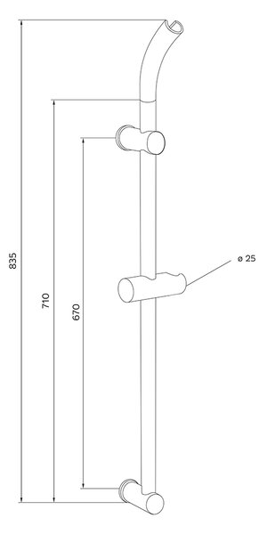 Mereo Mereo, Set de dus cu robinet termostatic, MER-BTS01N