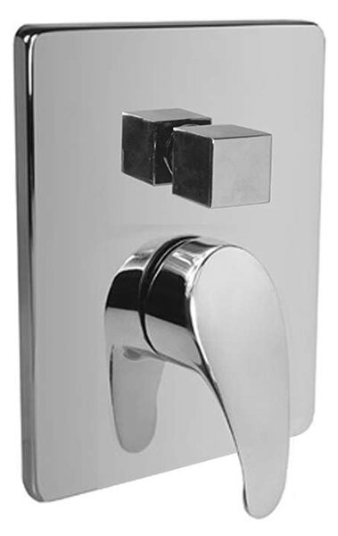 Mereo Mereo, Baterie de duș ascunsă cu comutator, Sonata, Mbox, capac rotund, MER-CB60106C