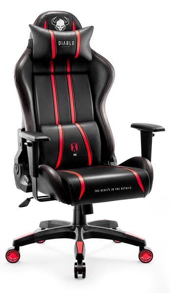 Scaun Gaming Diablo X-One 2.0 Small: Negru-Roșu