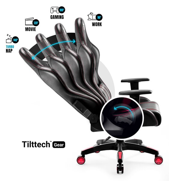 Scaun Gaming Diablo X-One 2.0 Small: Negru-Roșu