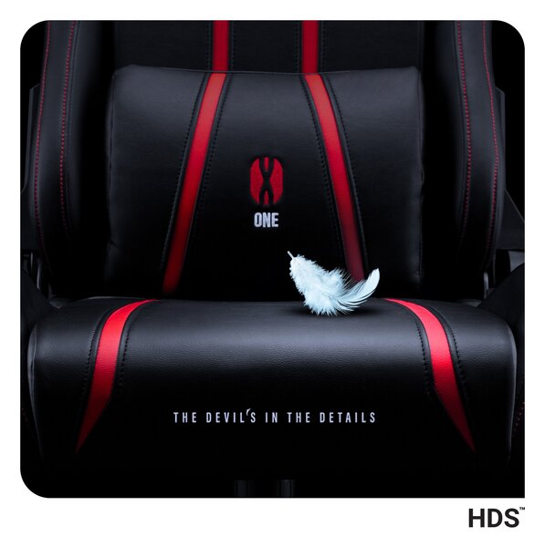 Scaun Gaming Diablo X-One 2.0 Small: Negru-Roșu