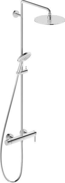 Duravit C.1 set de duș perete cu duș de ploaie crom C14280007010