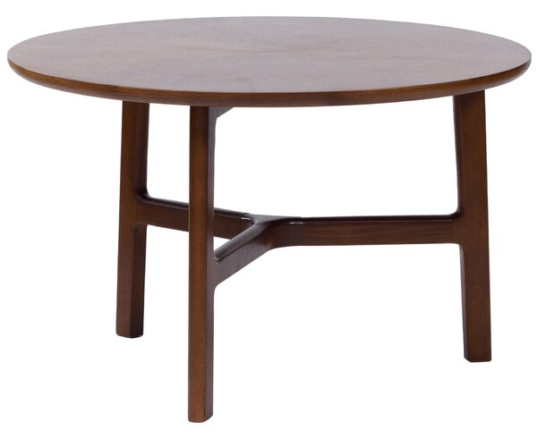 MAZZONI EXPORT BELLUNO Nuc Natural (Maro Închis) - MĂSUȚĂ DE CAFEA DIN LEMN Ø65 cm ROTUNDĂ MODERN CLASSIC