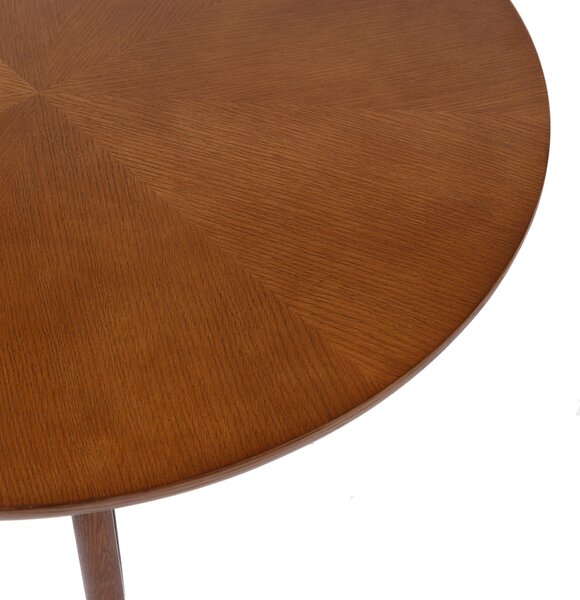 MAZZONI EXPORT BELLUNO Nuc Natural (Maro Închis) - MĂSUȚĂ DE CAFEA DIN LEMN Ø65 cm ROTUNDĂ MODERN CLASSIC