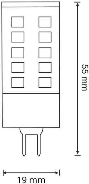 Goldlux Platinum bec cu led 1x4 W 4000 K G9 317490