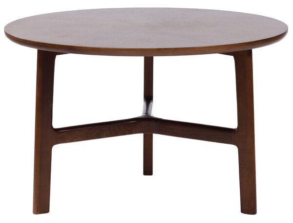 MAZZONI EXPORT BELLUNO Nuc Natural (Maro Închis) - MĂSUȚĂ DE CAFEA DIN LEMN Ø65 cm ROTUNDĂ MODERN CLASSIC