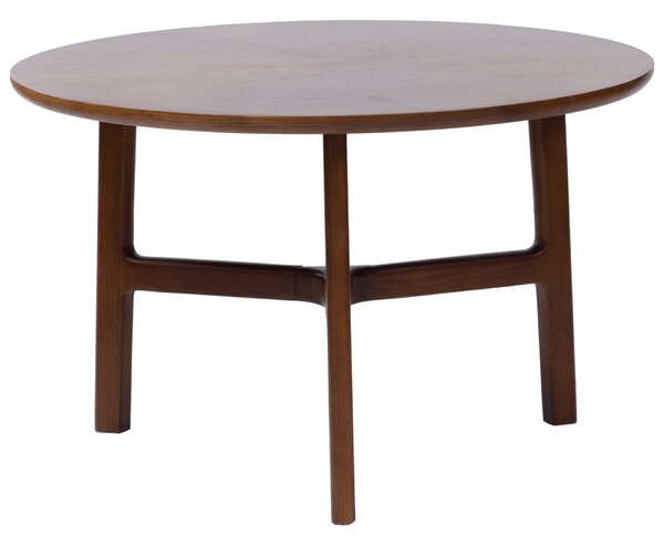 MAZZONI EXPORT BELLUNO Nuc Natural (Maro Închis) - MĂSUȚĂ DE CAFEA DIN LEMN Ø65 cm ROTUNDĂ MODERN CLASSIC