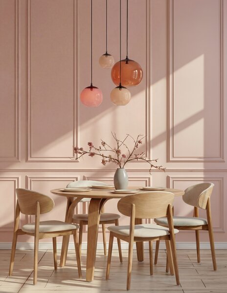 MAZZONI EXPORT BOLZANO 1200 Stejar Natural - MASĂ ROTUNDĂ DIN LEMN PENTRU BUCĂTĂRIE DINING LIVING MODERN CLASSIC