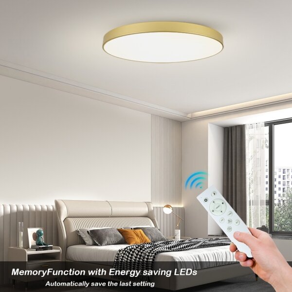 Brilagi - Corp LED dimabil POOL SMART, 128W, 230V, 100 cm, auriu, Wi-Fi Tuya + telecomandă