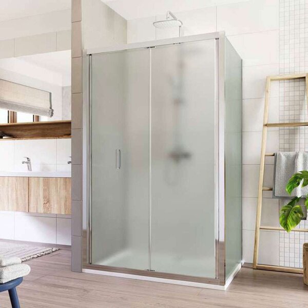 Mereo Mereo, Cabină de duș Mereo, Lima, dreptunghiulară, pliabilă, 90x80 cm, aluminiu cromat, sticlă punctată, MER-CK87162K