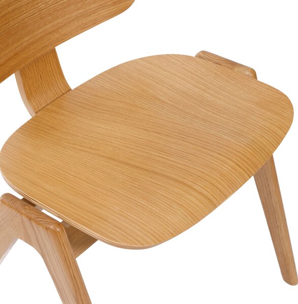 MAZZONI EXPORT AURA Stejar Natural - SCAUN DIN LEMN PENTRU LIVING SUFRAGERIE BUCĂTĂRIE MODERN NORDIC