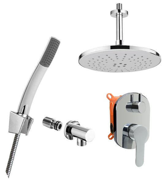 Mereo Mereo, set de duș Zuna cu robinet ascuns cu două căi, MER-CB650SZ2