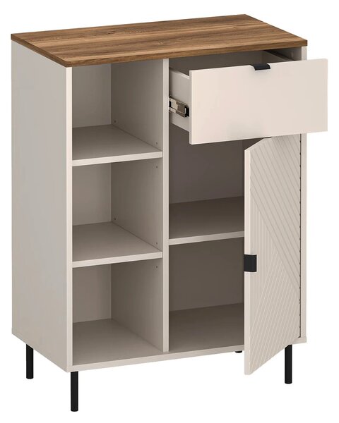Comoda dulap EVO, casmir/stejar, PAL laminat, 70x40x95 cm