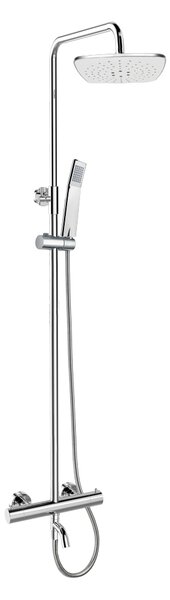 Mereo Mereo, baterie termostatică pentru baie cu cap de duș pătrat, MER-CB60101TSB