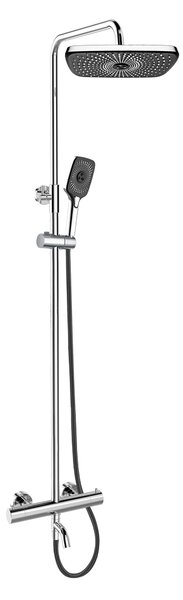 Mereo Mereo, Baterie termostatică pentru baie cu cap de duș pătrat, MER-CB60101TSG
