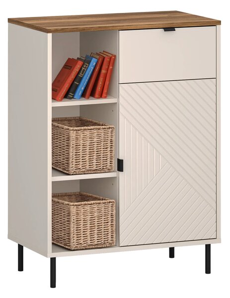 Comoda dulap EVO, casmir/stejar, PAL laminat, 70x40x95 cm