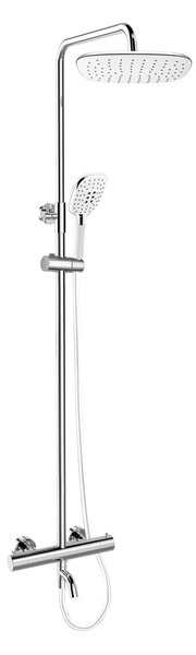 Mereo Mereo, Baterie termostatică pentru baie cu duș pătrat, MER-CB60101TSJ