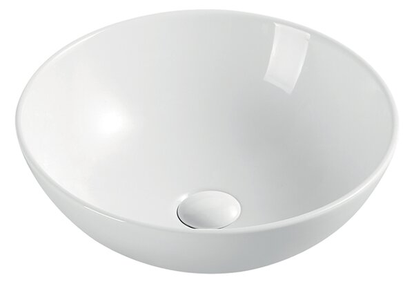 Mereo Mereo, Chiuveta blat fara preaplin, 400x400x145 mm, rotunda, ceramica - se trimite pe palet, MER-UC404015C